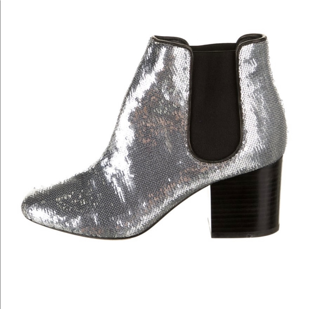 Dvf Silver Go go booties